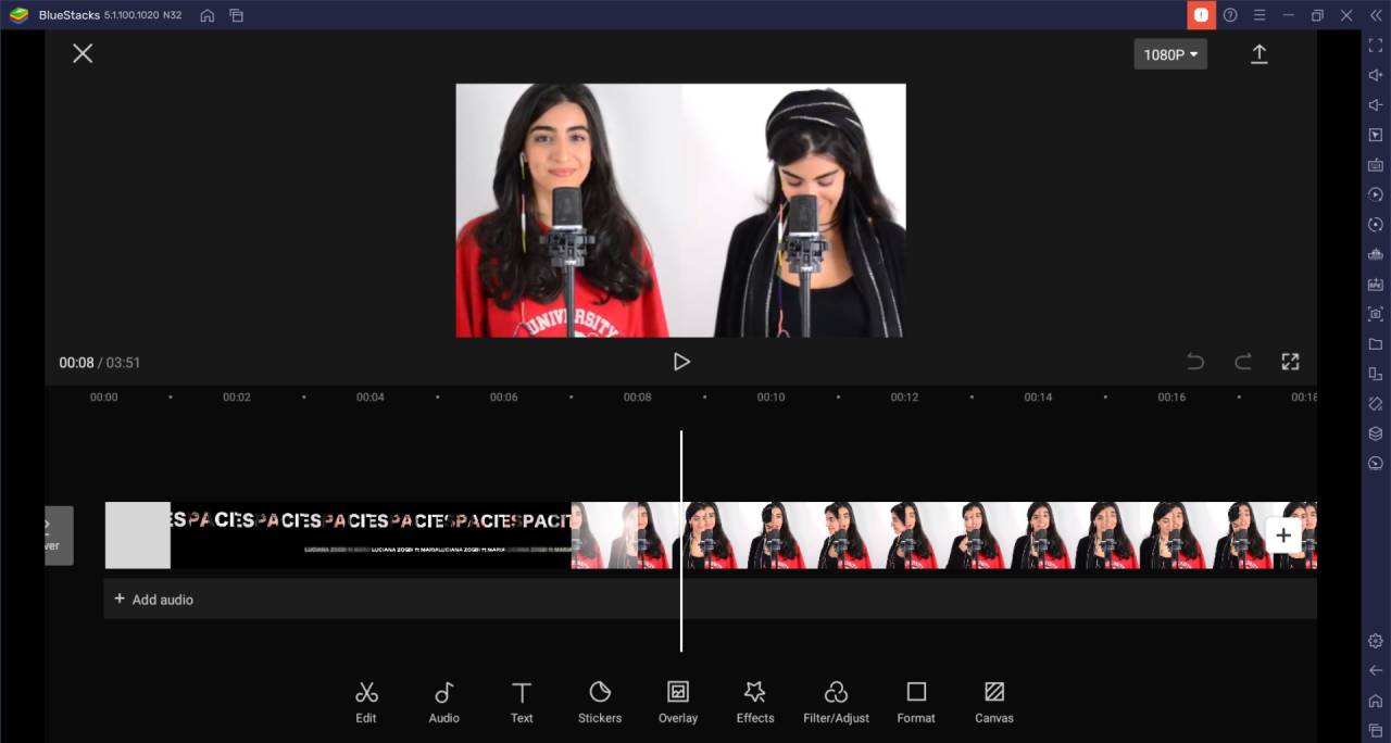 CapCut Video Editor on PC using BlueStacks