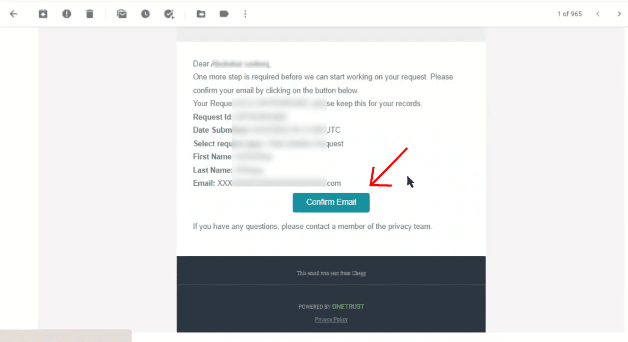 How to Delete Chegg Account | Cancel Chegg Subscription 3 Chegg Confirm Email delete account