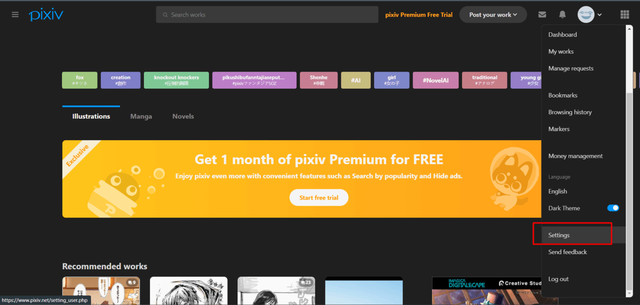 How to Cancel or Delete Pixiv Account 8 Delete Pixiv Account Via the Website 2