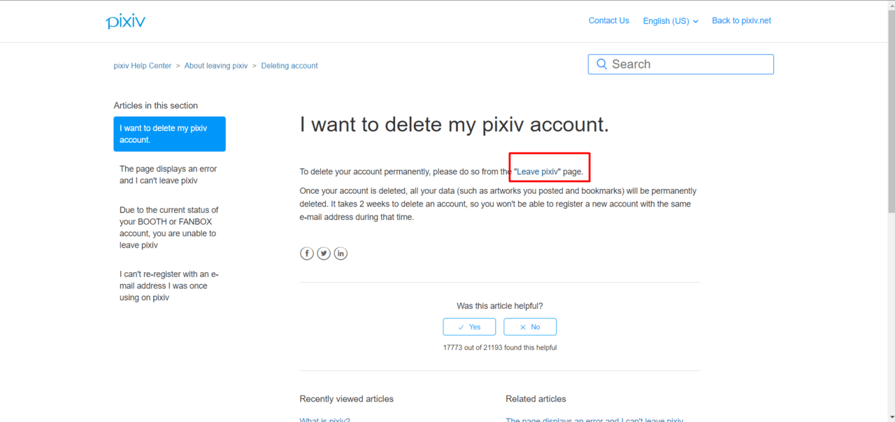 How to Cancel or Delete Pixiv Account 11 Delete Pixiv Account Via the Website 5