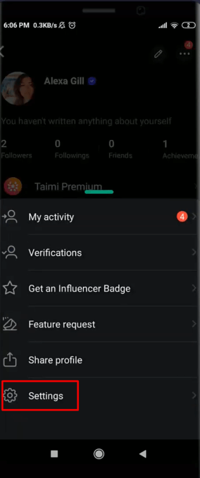 How to Disable or Delete Taimi Account 3 Delete Taimi account