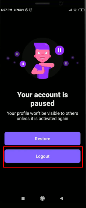 How to Disable or Delete Taimi Account 7 Delete Taimi account
