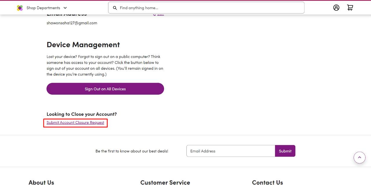 How to Delete Wayfair Account? | Latest Guide 4 How to Delete Wayfair Account via the Website