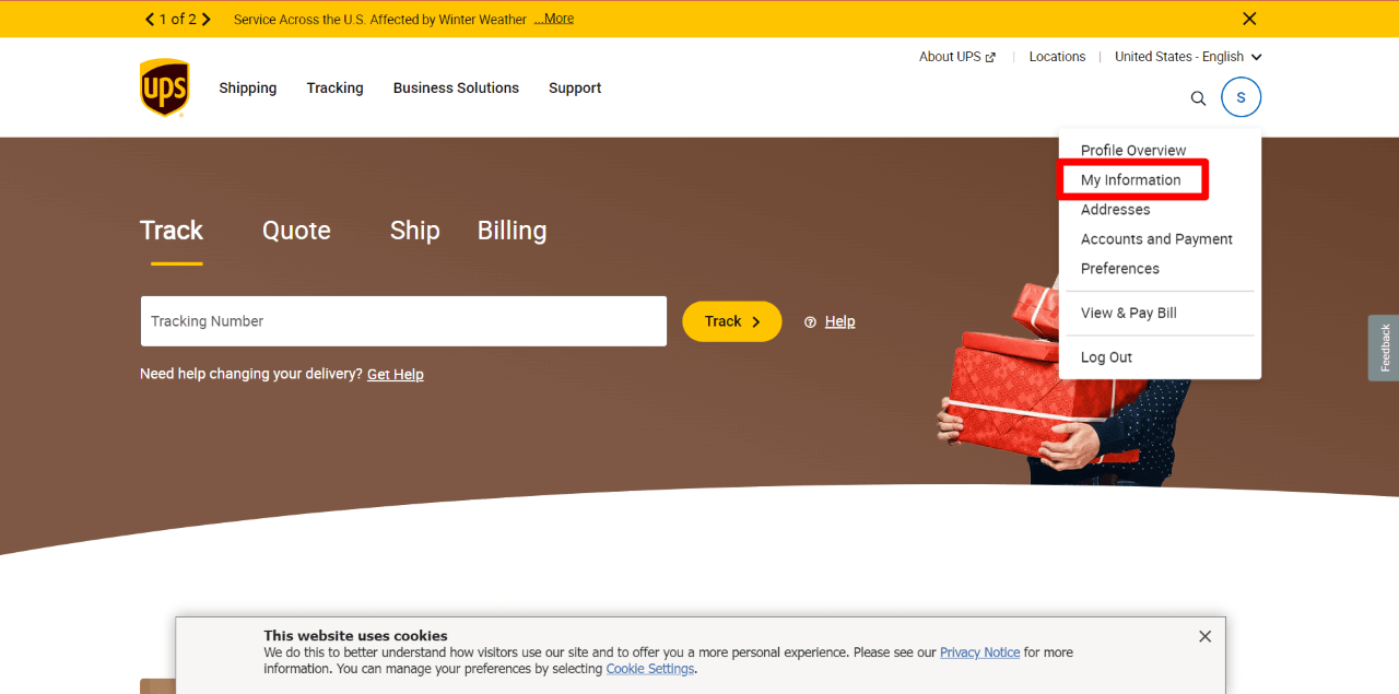 How to Delete&nbsp;UPS&nbsp;Account via the Website