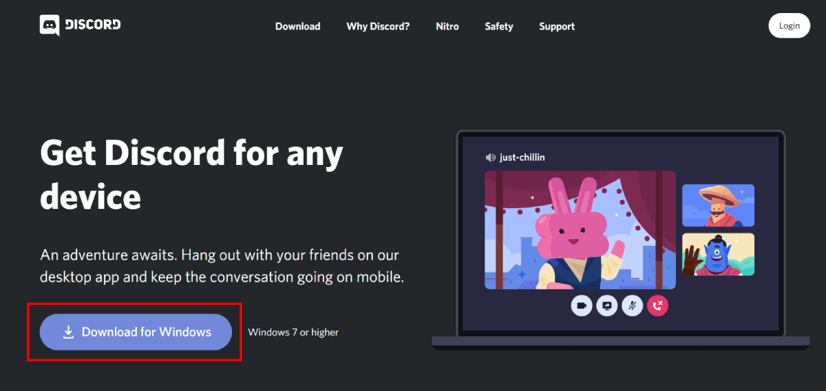 How to Download Discord For PC Windows and macOS 3 Discord Download for Windows button