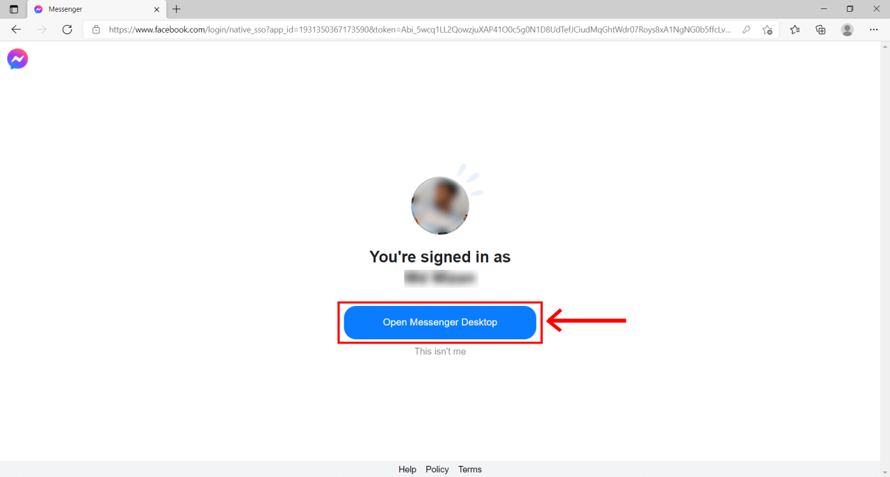 How to Download and Install Facebook Messenger For PC Windows 6 Facebook Messenger Open messenger desktop