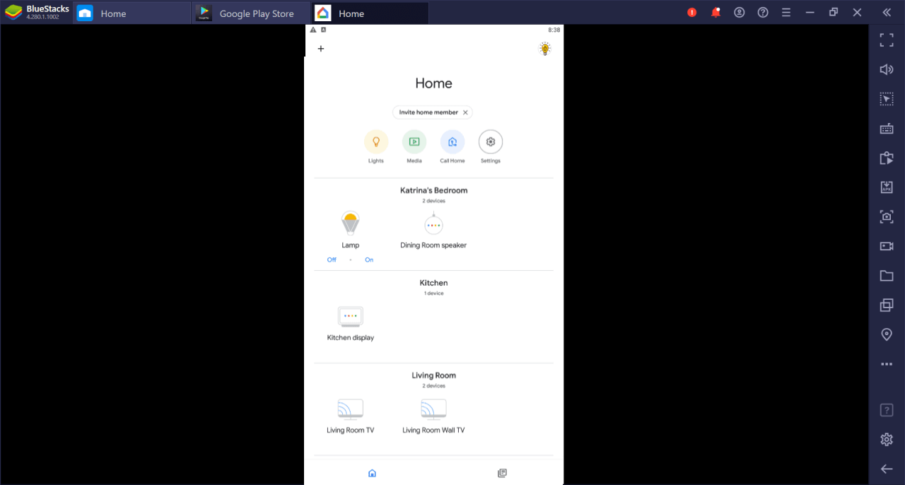 Google Home App For PC Download on Windows 10, 11 4 Google Home App use on Bluestacks
