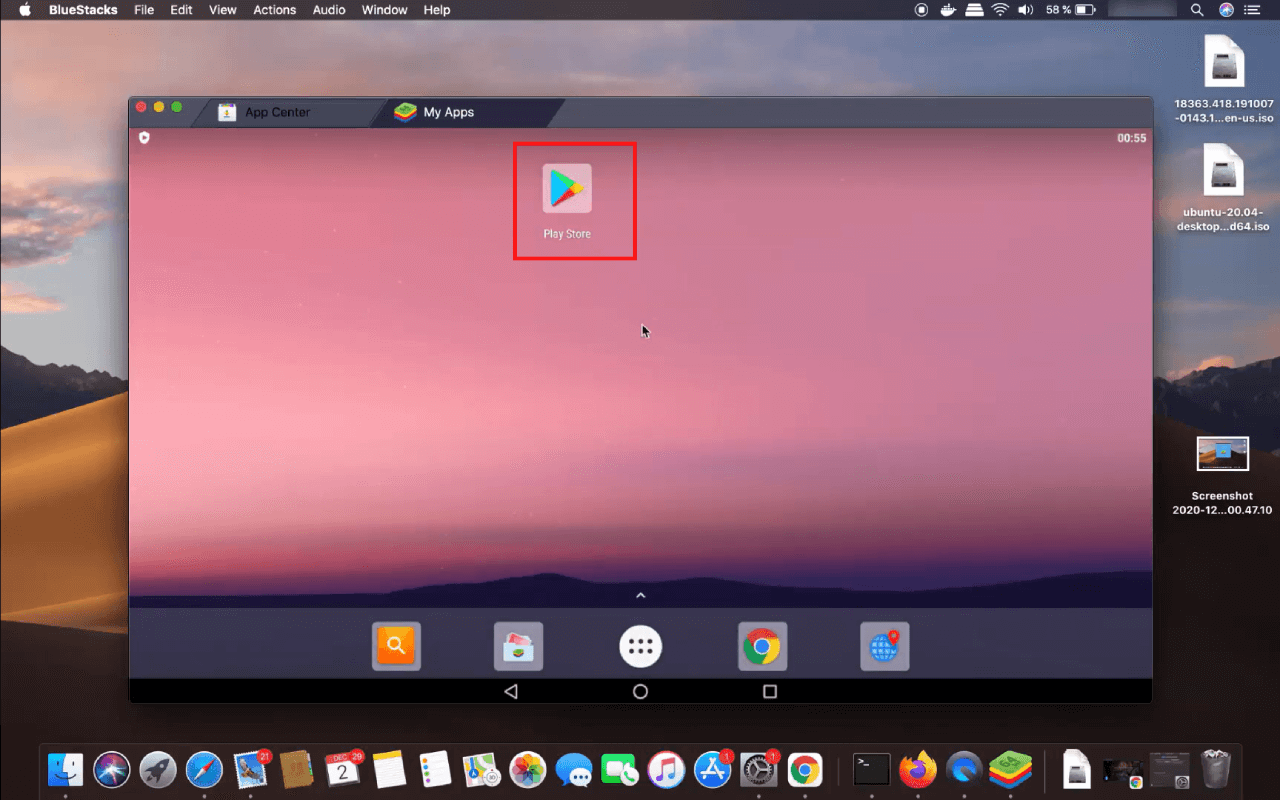 Google Play Store on BlueStacks For Mac