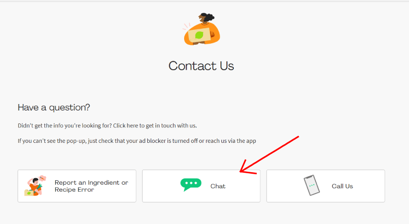 How to Delete Hellofresh Account | Cancel Account 2 Hellofresh help chat option