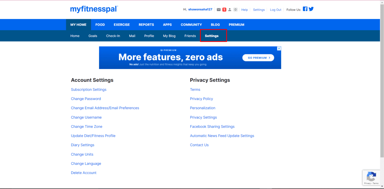 How to Delete MyFitnessPal Account | Best Guide 2 How To Delete MyFitnessPal Account Through Website 1