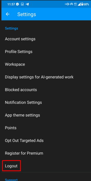How to Cancel or Delete Pixiv Account 5 How To Delete Pixiv Account Through The Android app 3