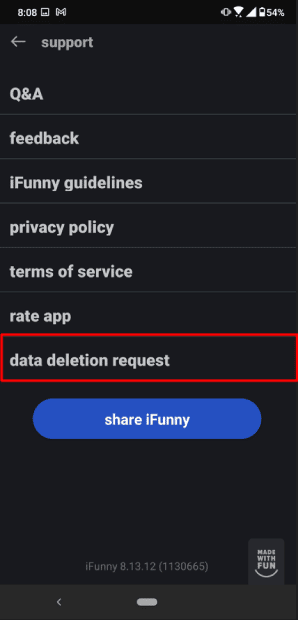 How to Permanently Delete iFunny Account 5 How To Delete iFunny Account Through the Android 5