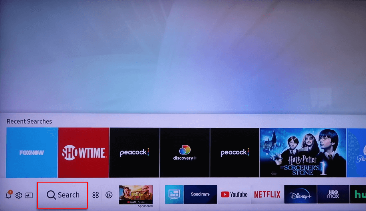 How do you activate YouTube on Samsung smart TV
