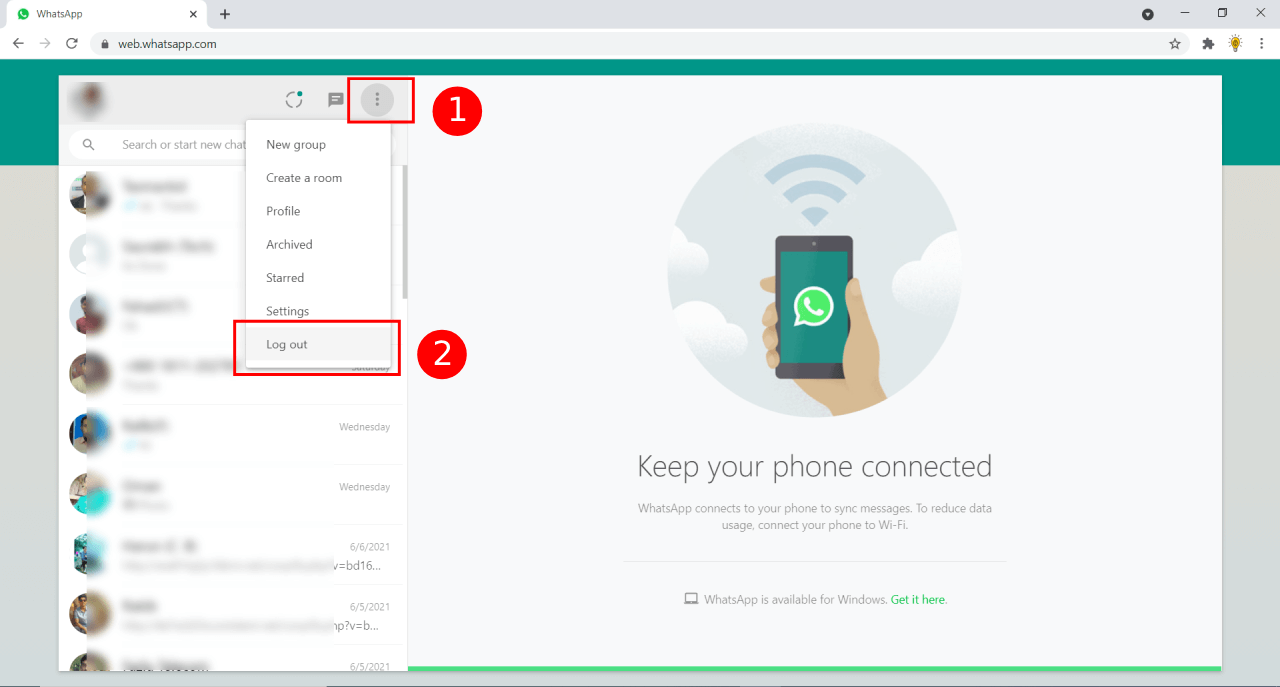 How to use WhatsApp Web on Windows 11/10/7 PC and macOS 7 How to Log Out of WhatsApp Web