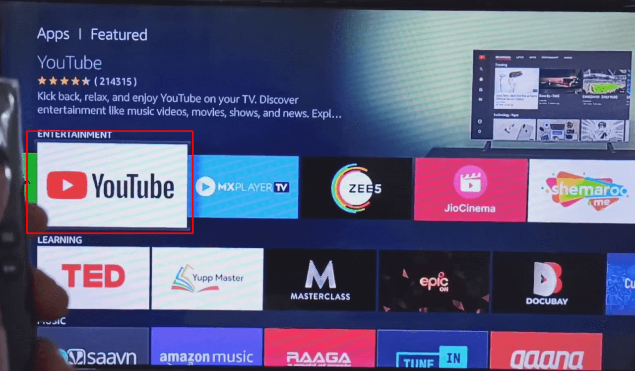 How to activate YouTube on Amazon firestick TV
