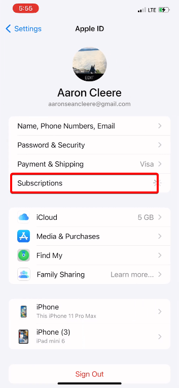 How to cancel any subscription through the App store on an iPhone or iPad