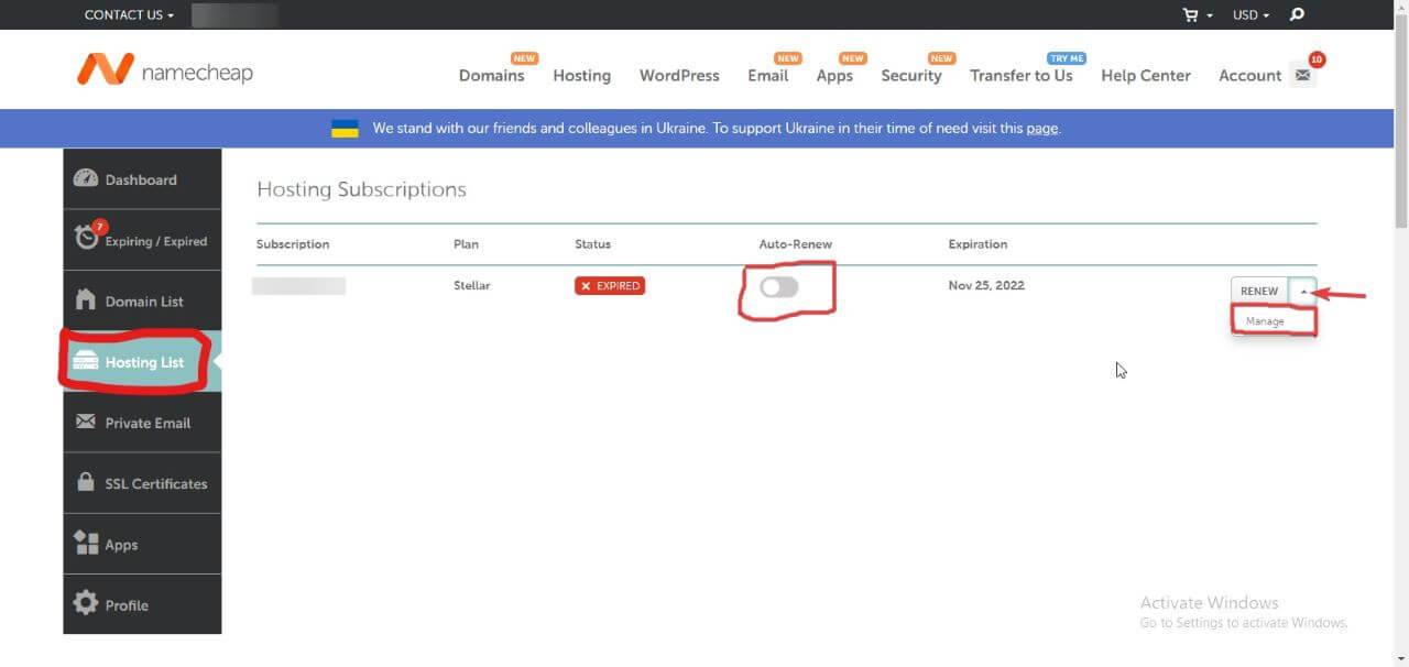 How to Delete NameCheap account Completely 7 How to cancel the hosting service