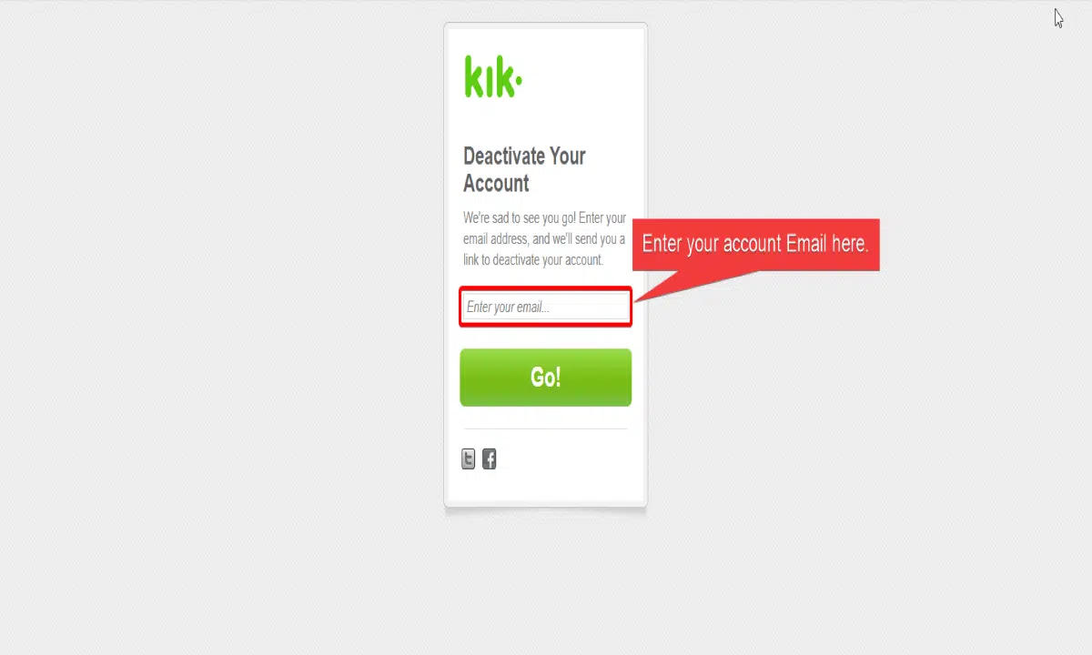 How to deactivate Kik account