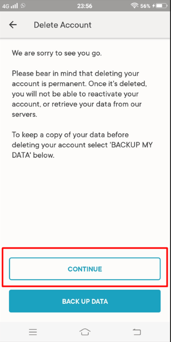 How to Completely Delete Clue Account 6 How to delete Clue account via the app