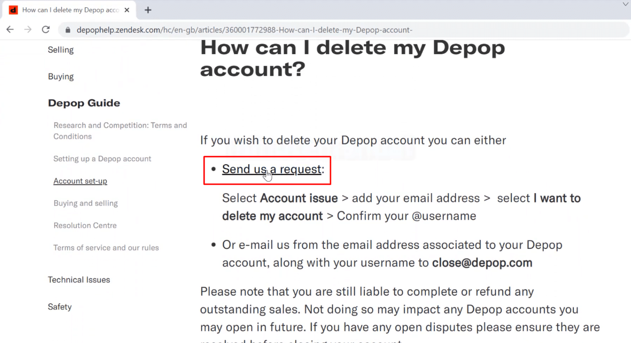 How to Delete Depop Account by Absolute Way 5 How to Delete Depop Account via the Website