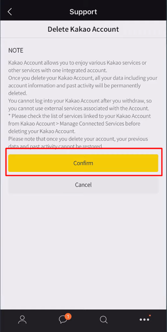 How to Completely Delete Kakao Account 16 How to delete Kakao Account via the Mobile Application