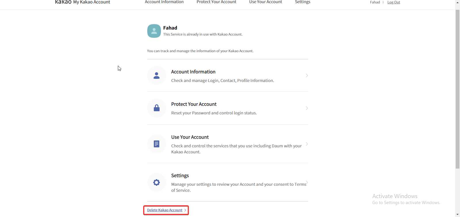 How to Completely Delete Kakao Account 3 How to delete Kakao Account via website