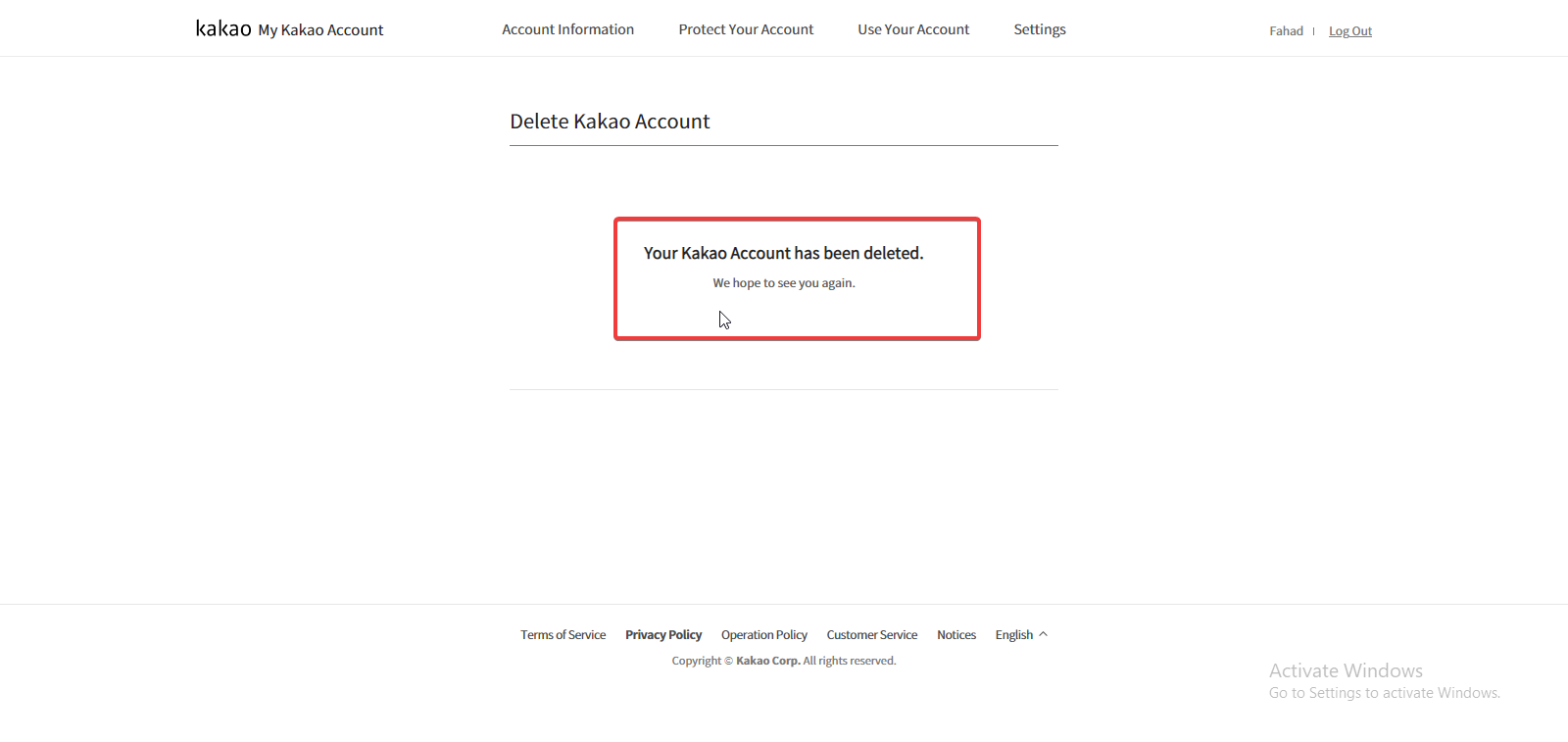 How to Completely Delete Kakao Account 8 How to delete Kakao Account via website