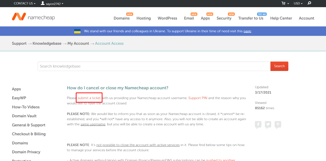How to Delete NameCheap account Completely 1 How to delete Namecheap account via the website