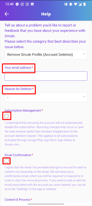 How To Completely Delete Smule Account 5 How to delete Smule account via the Mobile Application