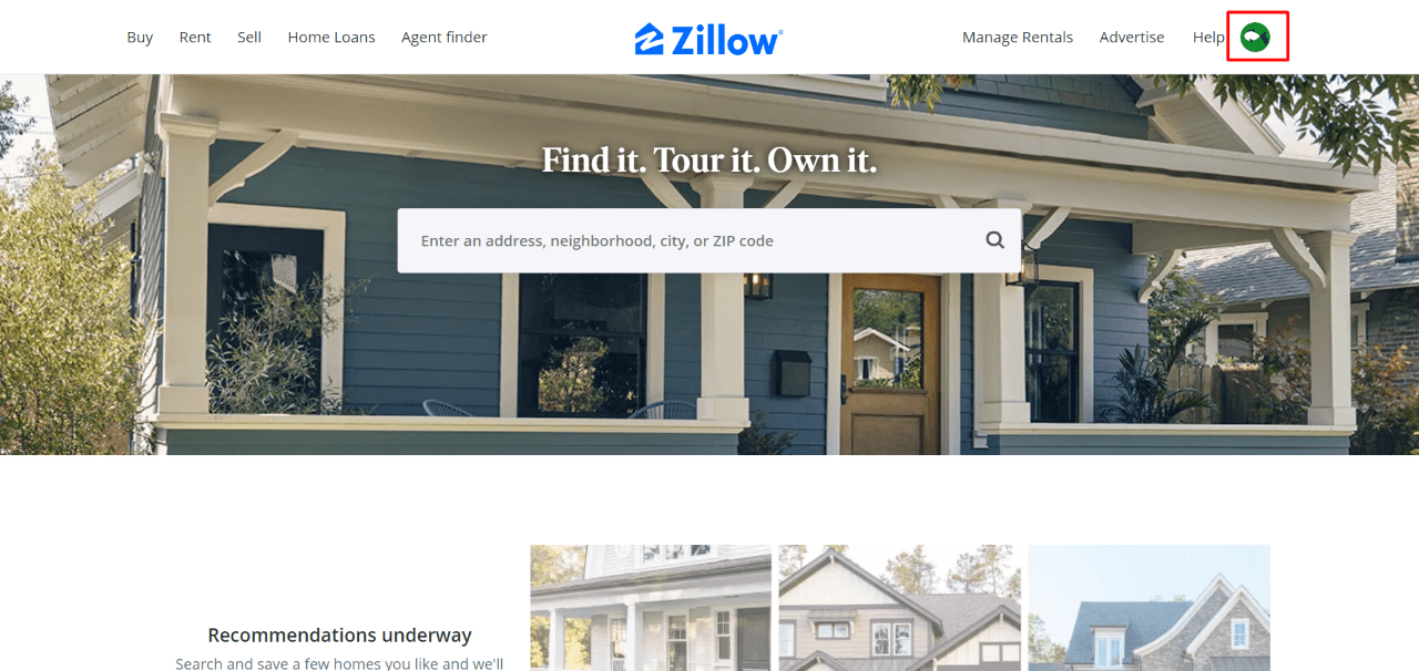 How to Deactivate or Delete Zillow Account 1 How to delete Zillow account via the website