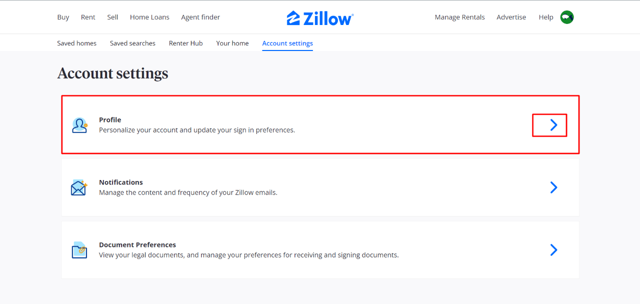 How to Deactivate or Delete Zillow Account 3 How to delete Zillow account via the website