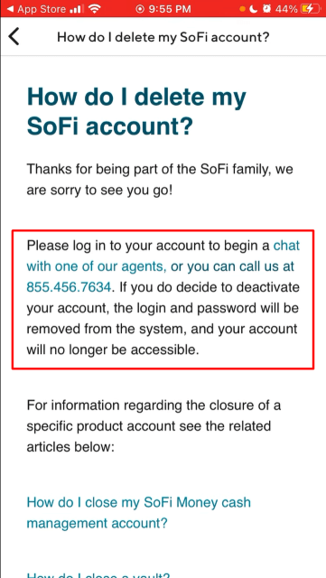 How to Delete SoFi Account 6 How to Delete SoFi Account via the Mobile Application