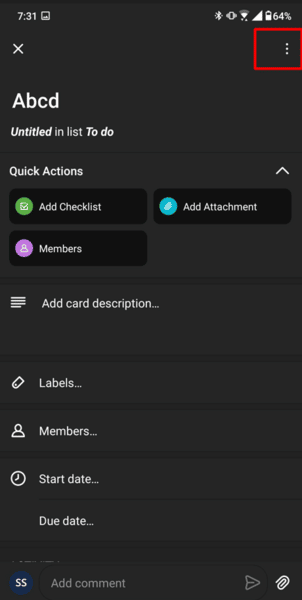 How to delete board in Trello via the app 5
