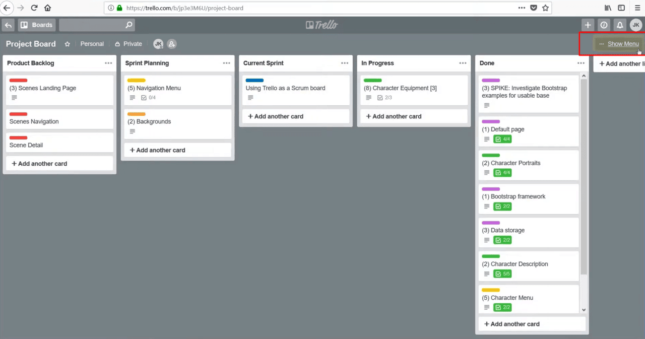 How to delete board in Trello via website 3