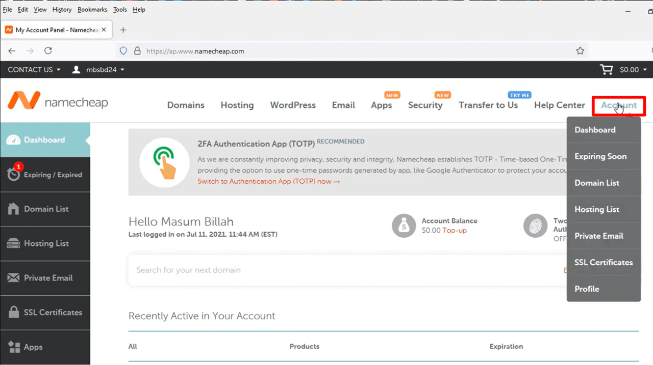 How to Delete NameCheap account Completely 17 How to remove saved cards