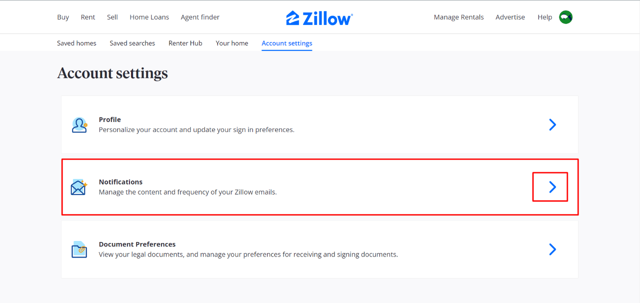 How to Deactivate or Delete Zillow Account 13 How to Stop Receiving Mails From Zillow on the Website