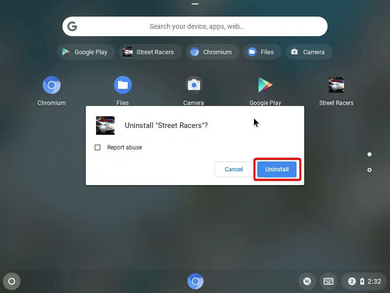 How to uninstall apps on Chromebook