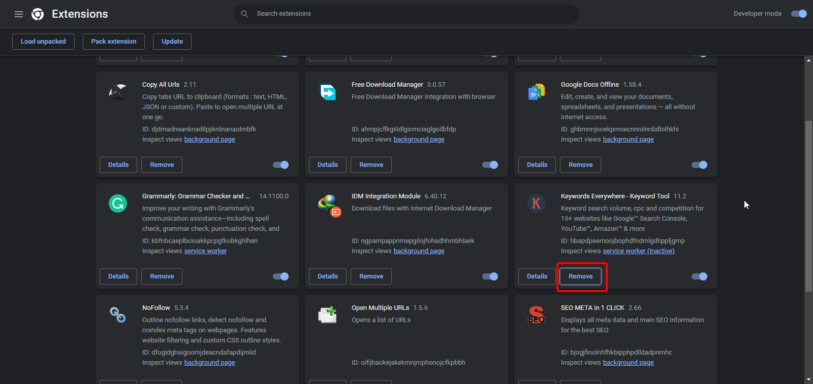 How to uninstall extensions on Chromebook