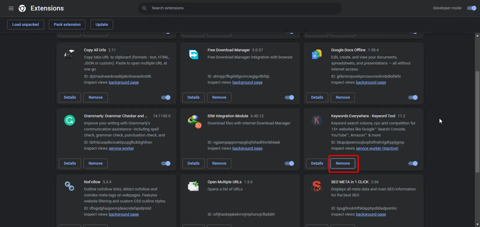 How to uninstall extensions on Chromebook