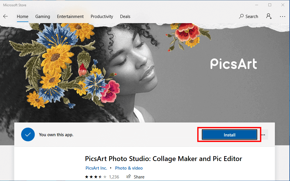 PicsArt For PC – Download For Windows 11/10/8/7 and macOS 2 Install PicsArt from Microsoft Store