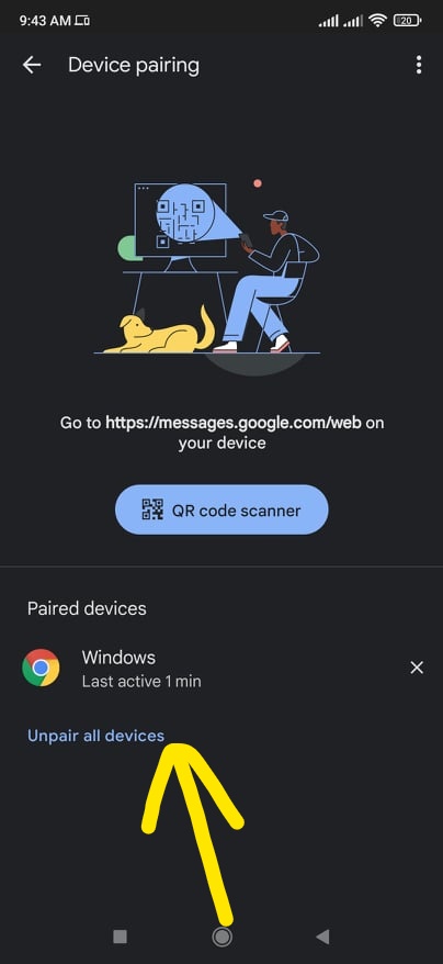 How to use Google Messages for Web on PC 8 Log Out of Google Messages for Web 1
