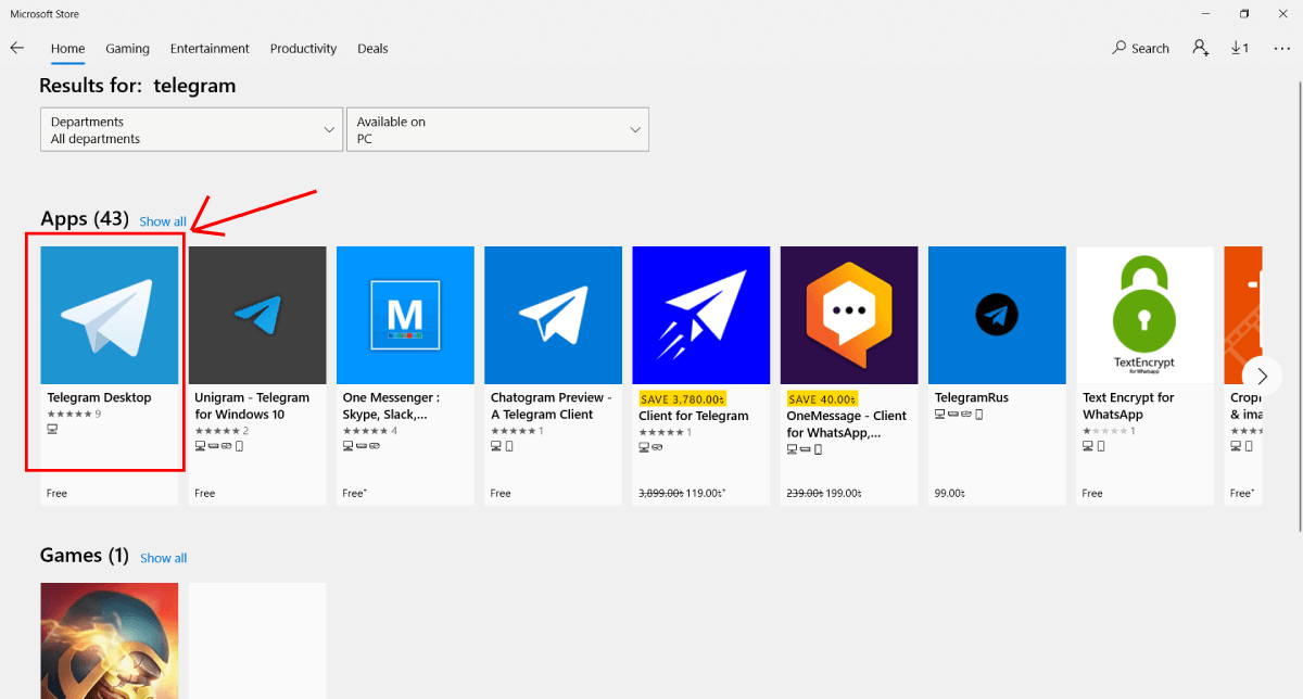 Telegram For PC – Telegram Desktop For Windows and macOS 8 Microsoft store telegram search result