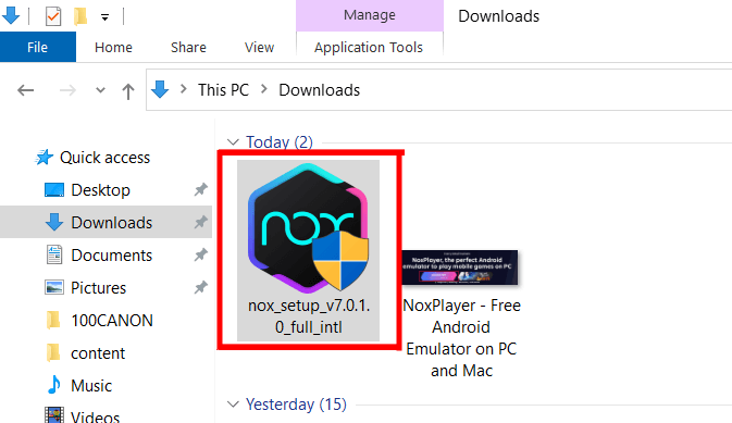 How to Download NoxPlayer For PC on Windows 11/10/8/7 and macOS 2 NoxPlayer installation file