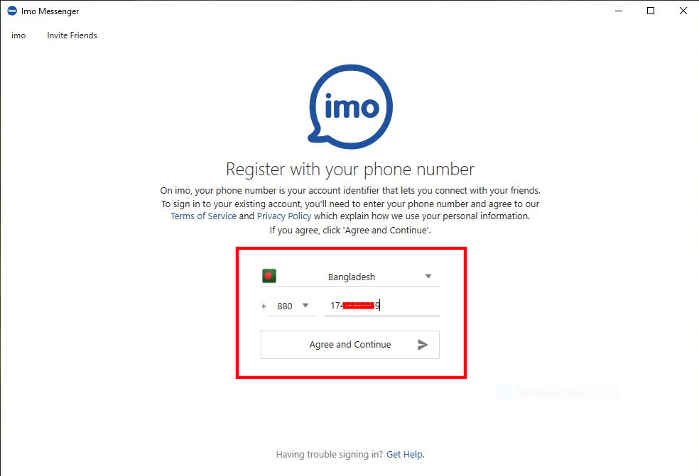 How to Download Imo For PC Windows and macOS 6 Phone number connected with your IMO account