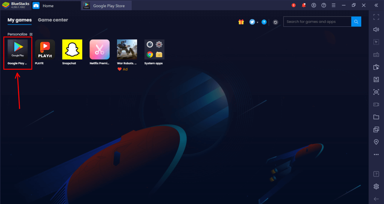 How to Download KMPlayer For PC on Windows 11/10/8/7 3 Play Store get on home page of the BlueStacks