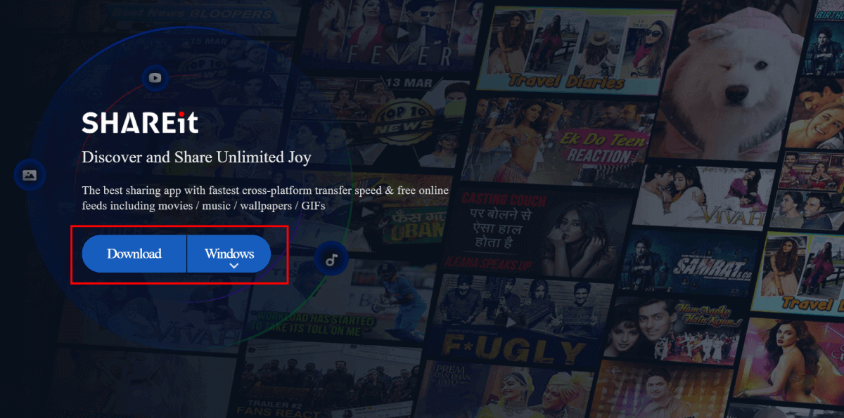 How to Download SHAREit For PC on Windows and macOS 1 SHAREit official website