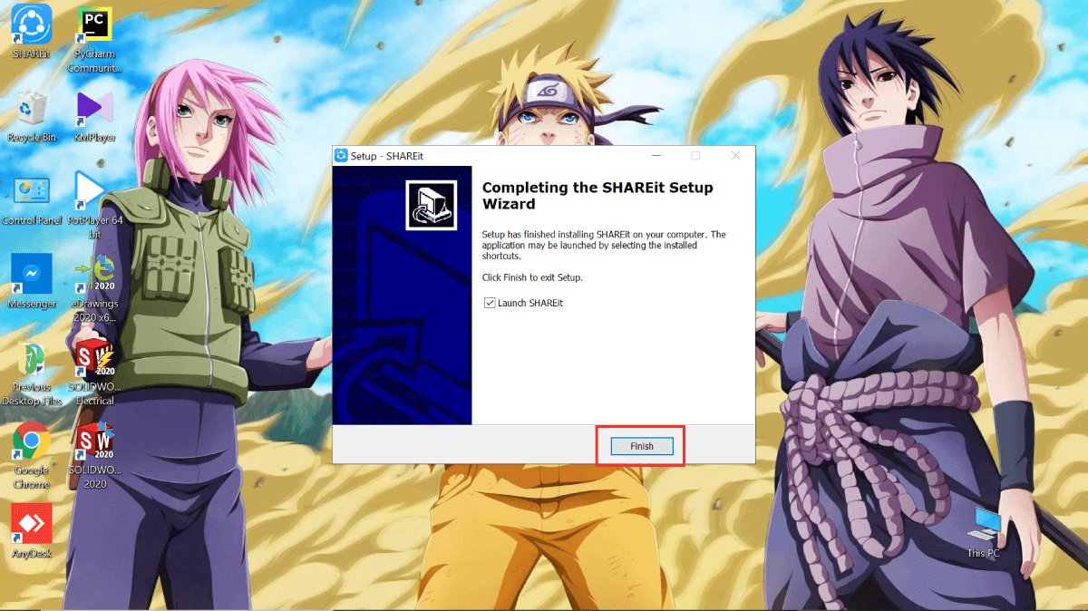 How to Download SHAREit For PC on Windows and macOS 4 Shareit for PC install finish