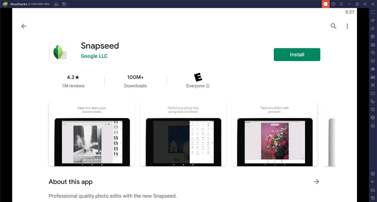 Snapseed For PC – Windows 11/10/8/7 and macOS 1 Snapseed on Windows & Mac PC