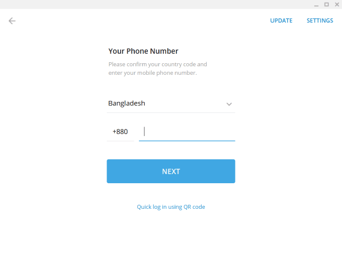 Telegram For PC – Telegram Desktop For Windows and macOS 5 Telegram Log in using your phone number