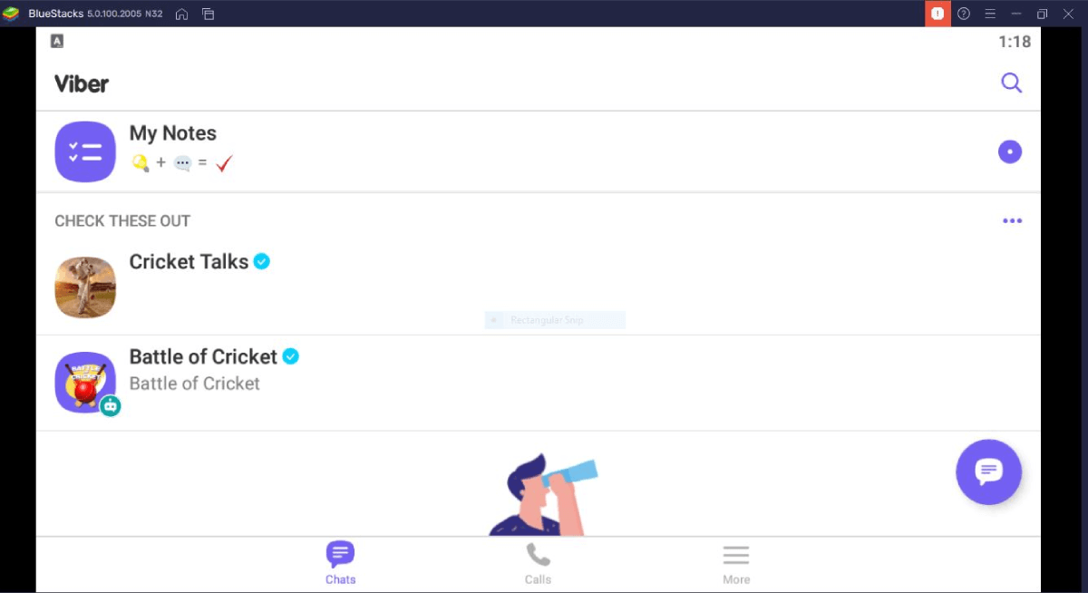 Viber app use on PC